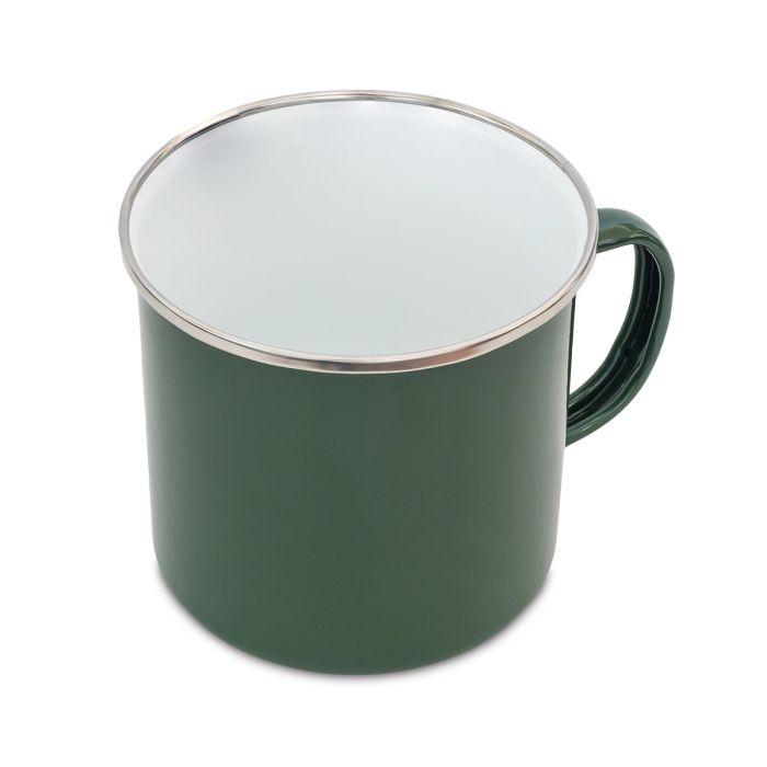 Kubek emaliowany Oldschool 500 ml, zielony – Gift Design