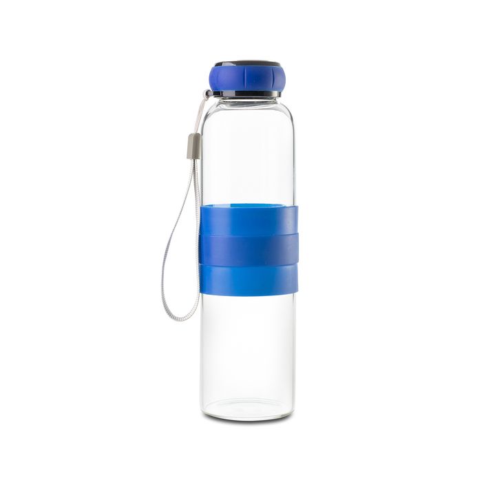 Szklana butelka Marane 550 ml, niebieski – Gift Design