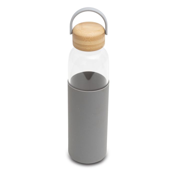Szklana butelka Refresh 560 ml, szary – Gift Design