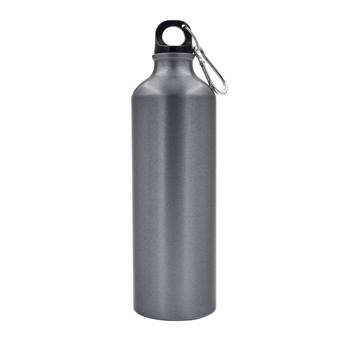 Bidon aluminiowy Tripper 800 ml, grafitowy – Gift Design
