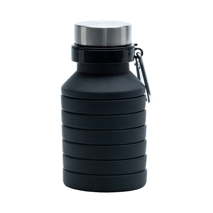 Składany bidon sportowy Makalu 550 ml, czarny – Gift Design