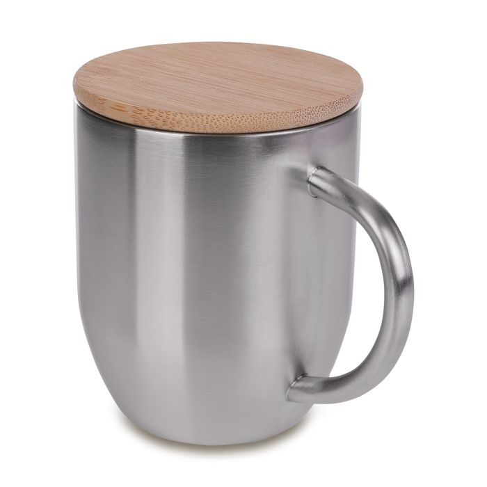Kubek stalowy Maloy 350 ml , srebrny – Gift Design