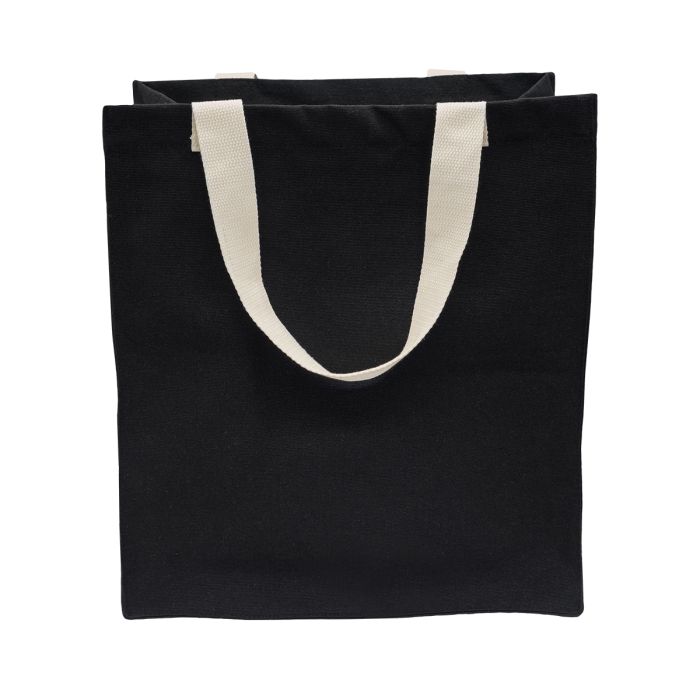 Torba z bawełny 340 g-m2 Lisburn, czarny – Gift Design
