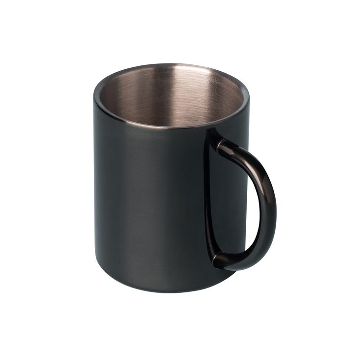 Kubek stalowy Stalwart 300 ml, czarny – Gift Design