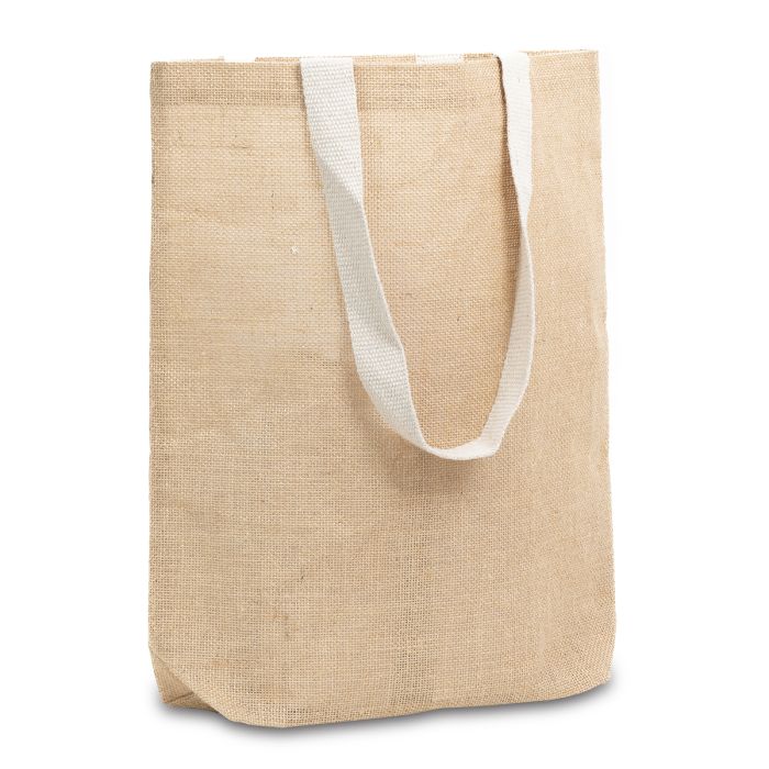 Torba na zakupy z juty Jeco, beżowy – Gift Design