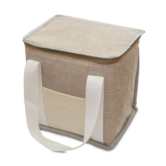 Torba izotermiczna na lunch z juty Loni, beżowy – Gift Design
