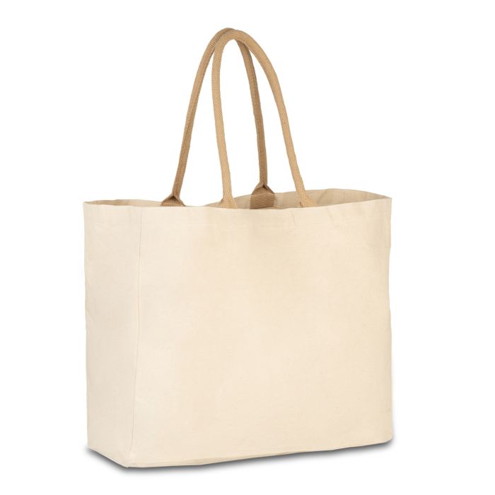 Torba bawełniana XXL Raya, beżowy – Gift Design