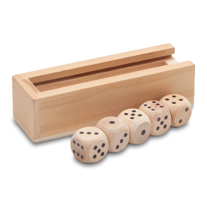 Kości do gry Roll-it, brązowy – Gift Design