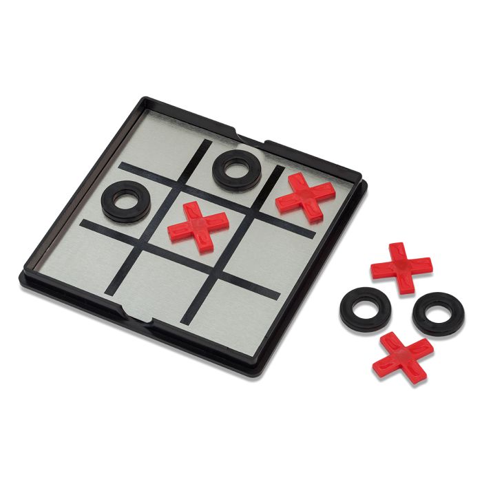 Magnetyczna gra kółko i krzyżyk, czarny – Gift Design
