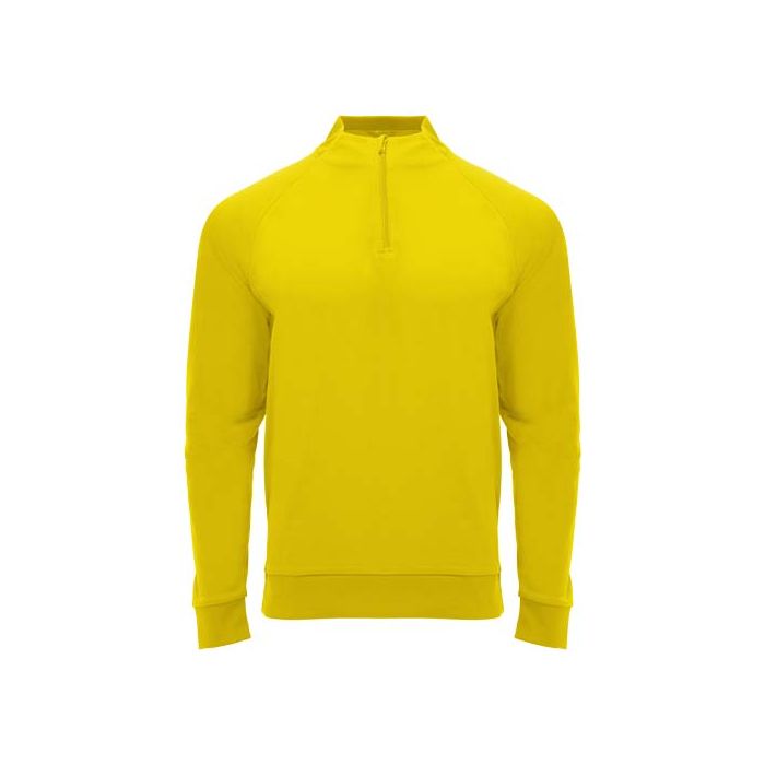 Epiro bluza unisex z długim rękawem i zamkiem błyskawicznym 1-4 200 g-m²-Żółty – Gift Design