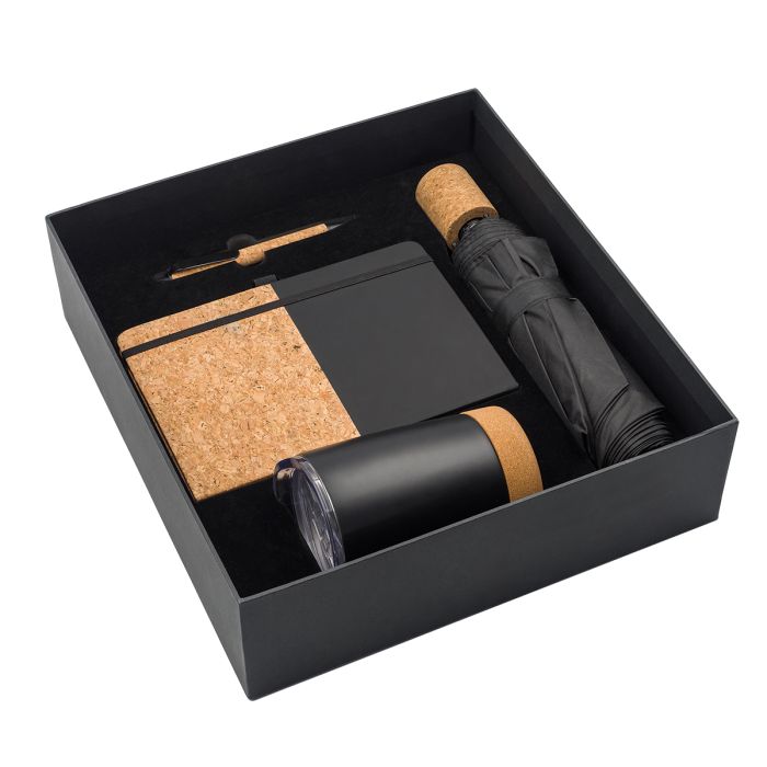 Zestaw upominkowy Rockefeller, czarny – Gift Design