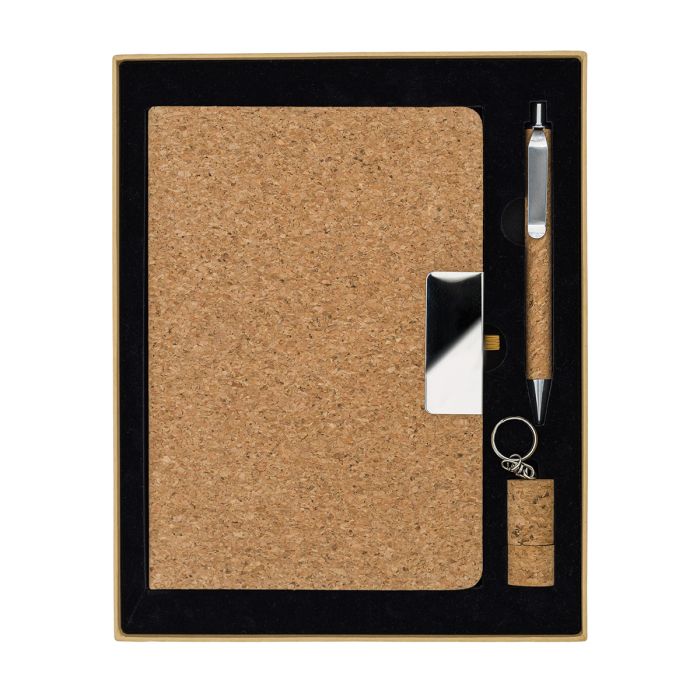 Zestaw z USB 64 GB Sydney, beżowy – Gift Design