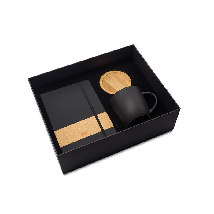 Zestaw upominkowy Aston, czarny – Gift Design