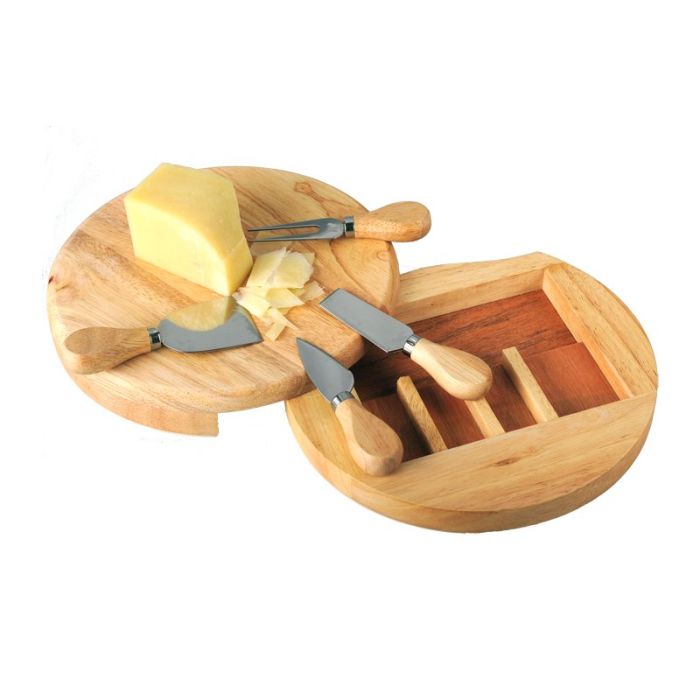 Zestaw serowy Roma, brązowy – Gift Design