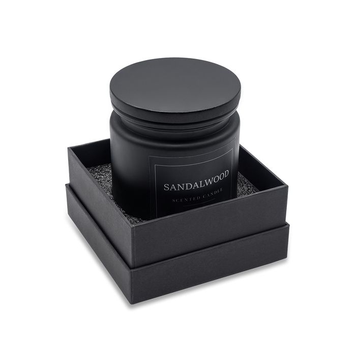 Świeca zapachowa Sandalwood, czarny – Gift Design