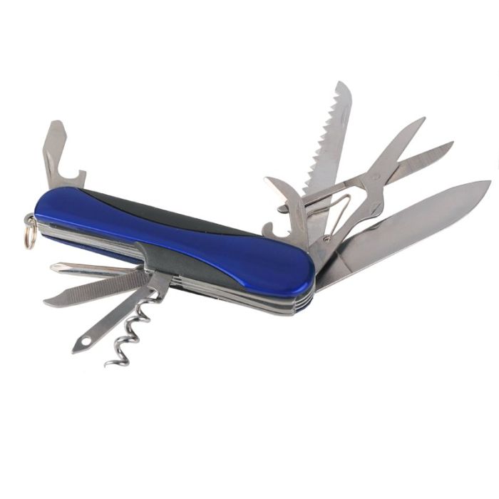 Scyzoryk 10-funkcyjny Kassel, niebieski – Gift Design