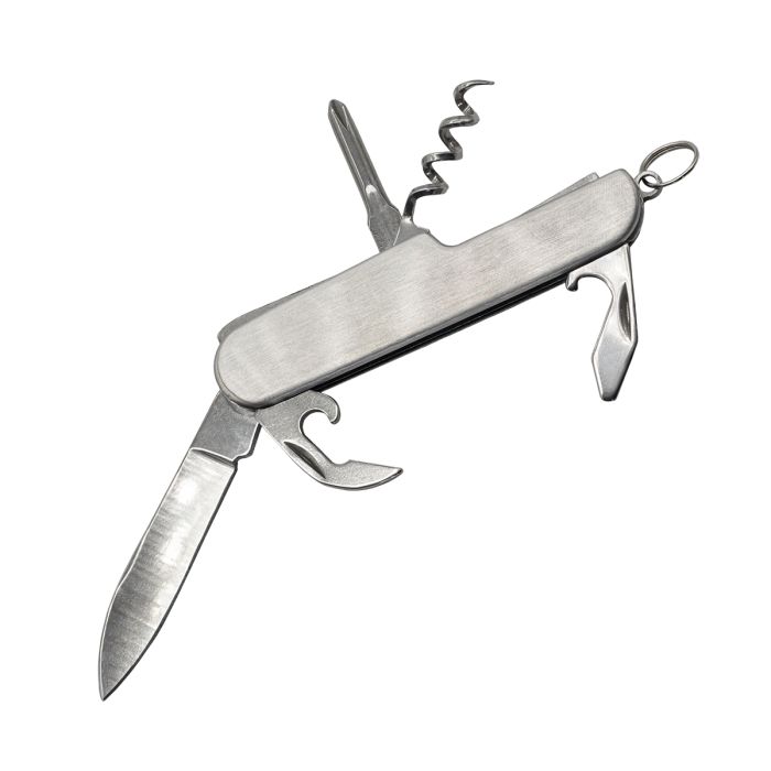 Kieszonkowy scyzoryk Bob, srebrny – Gift Design