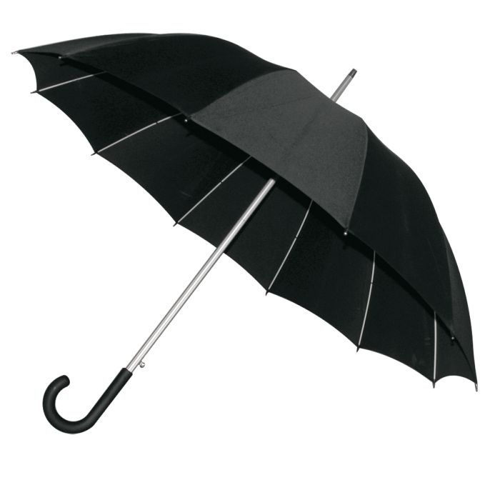 Elegancki parasol Basel, czarny – Gift Design