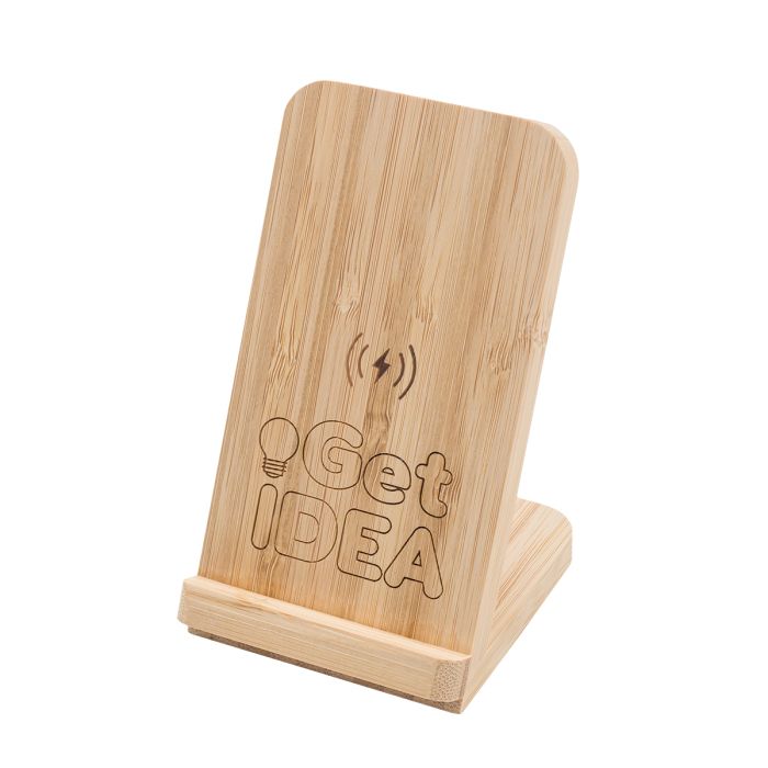 Ładowarka-stojak na telefon Salanti, beżowy – Gift Design