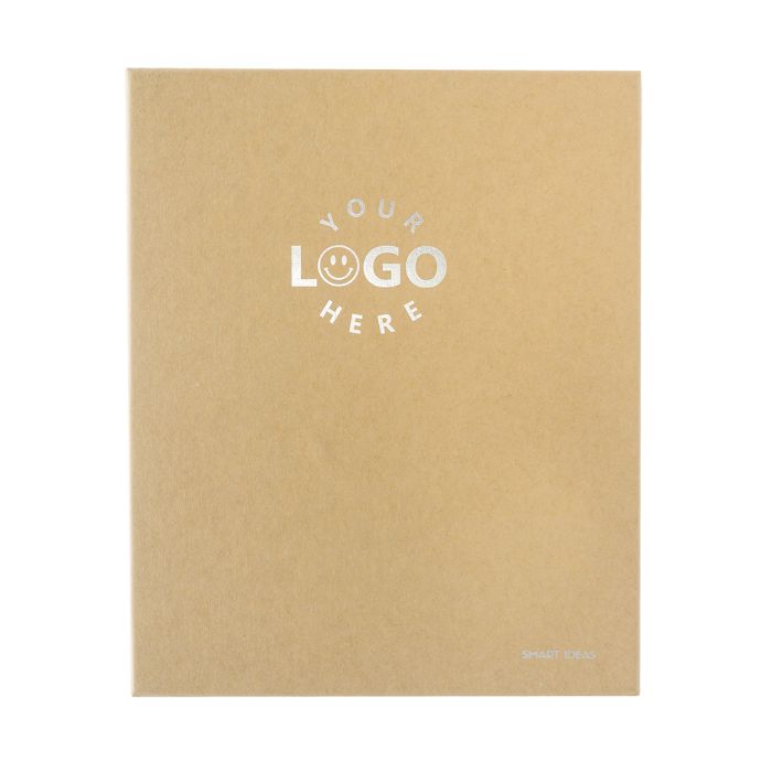 Zestaw notes z długopisem Aurora, srebrny – Gift Design