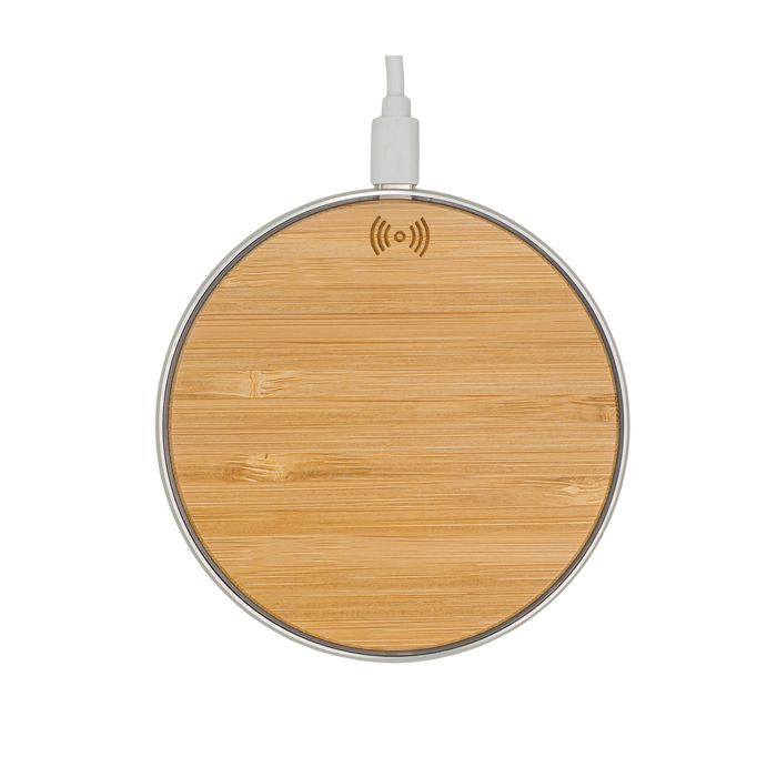 Ładowarka indukcyjna 15W Batam, brązowy – Gift Design