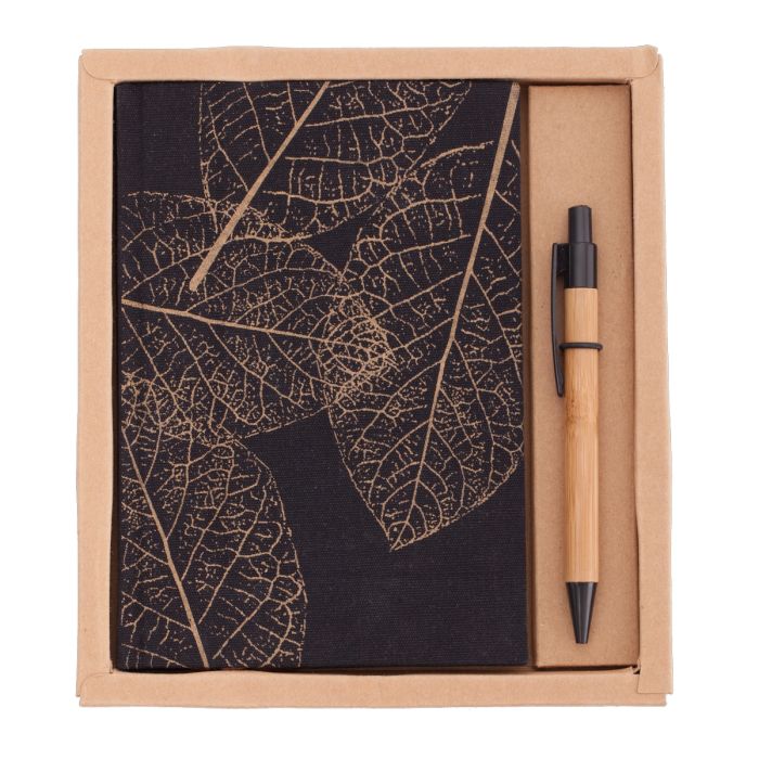 Zestaw Porto - notes z długopisem, brązowy – Gift Design