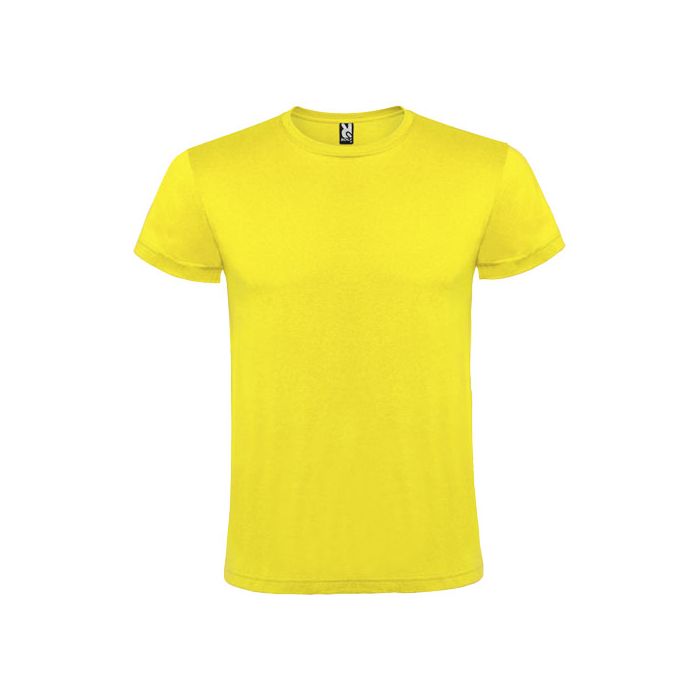 Atomic koszulka unisex z krótkim rękawem 150 g-m²-Żółty – Gift Design