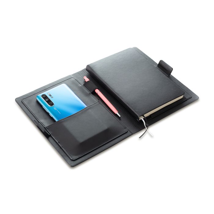 Organizer z notesem Sannat, czarny – Gift Design