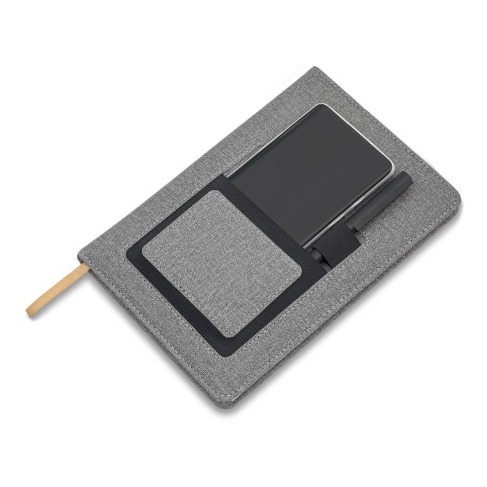 Notes z kieszonką na telefon Irun, szary – Gift Design