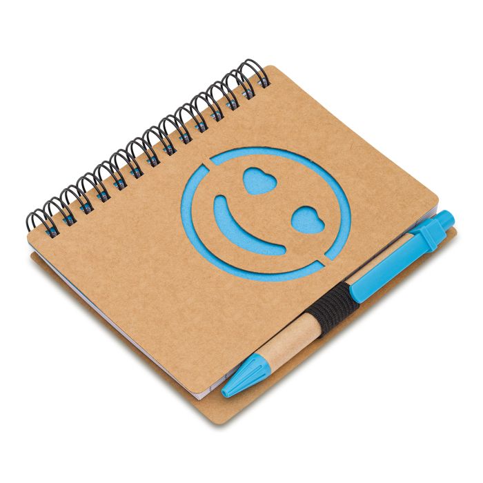 Notes Smile, jasny niebieski – Gift Design