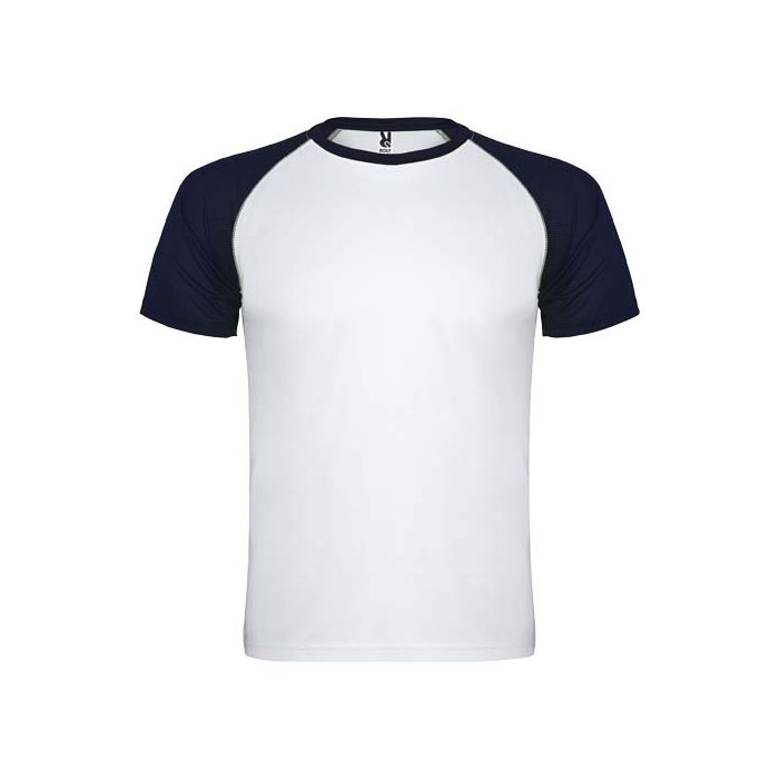 Indianapolis sportowa koszulka unisex z krótkim rękawem 140 g-m²-Biały – Gift Design