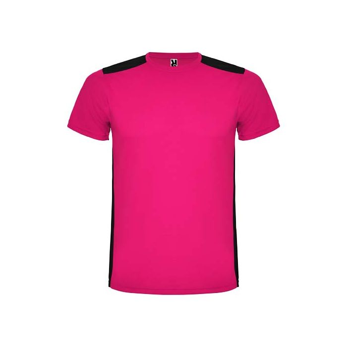Detroit sportowa koszulka unisex z krótkim rękawem 130 g-m²-Fuksja – Gift Design