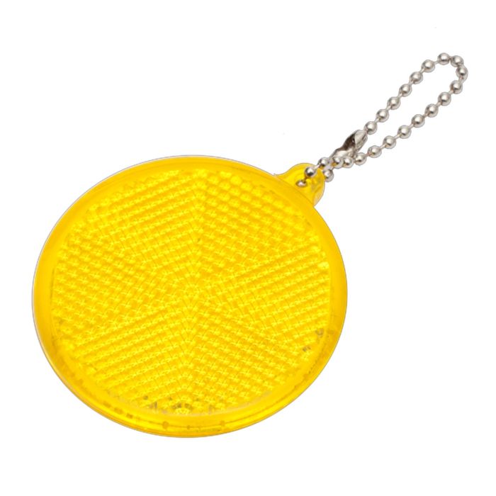 Brelok Circle Reflect, żółty – Gift Design