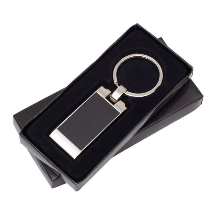 Brelok metalowy Forte, czarny – Gift Design