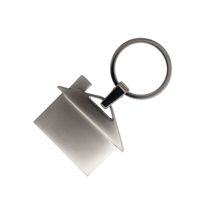 Brelok metalowy House, srebrny – Gift Design