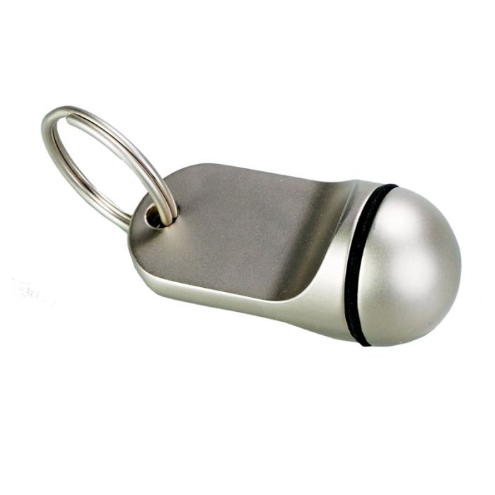 Brelok metalowy Old School, srebrny – Gift Design