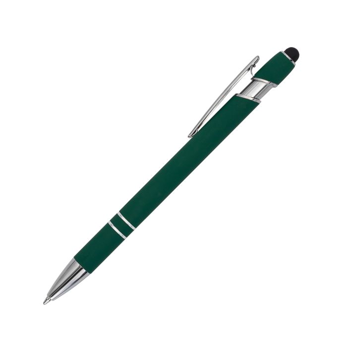 Długopis aluminiowy Softano, ciemny zielony – Gift Design