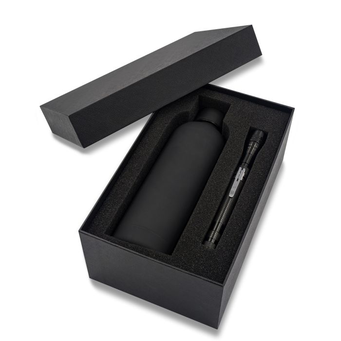 Zestaw upominkowy Langtang, czarny – Gift Design