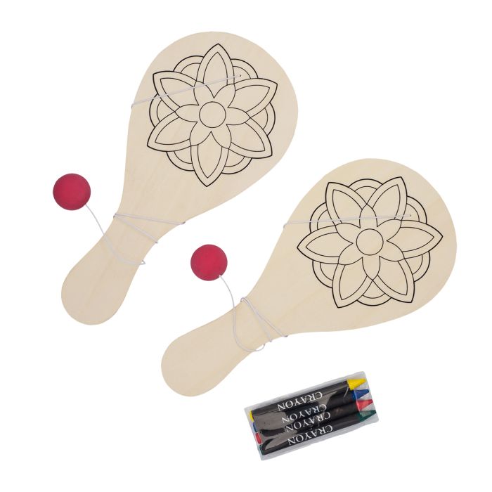 Paletki do gry Playo, beżowy – Gift Design