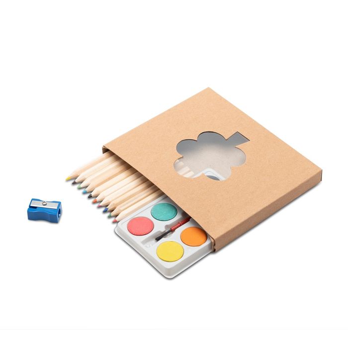 Zestaw do kolorowania World of Colors, beżowy – Gift Design