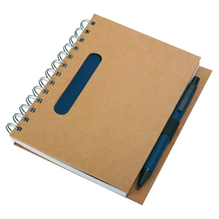 Notes 120x180-70k linia Envivo, granatowy-beżowy – Gift Design