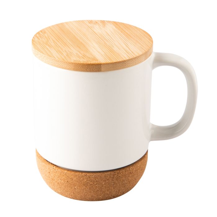 Kubek ceramiczny z powłoką sublimacyjną Giulio, biały – Gift Design