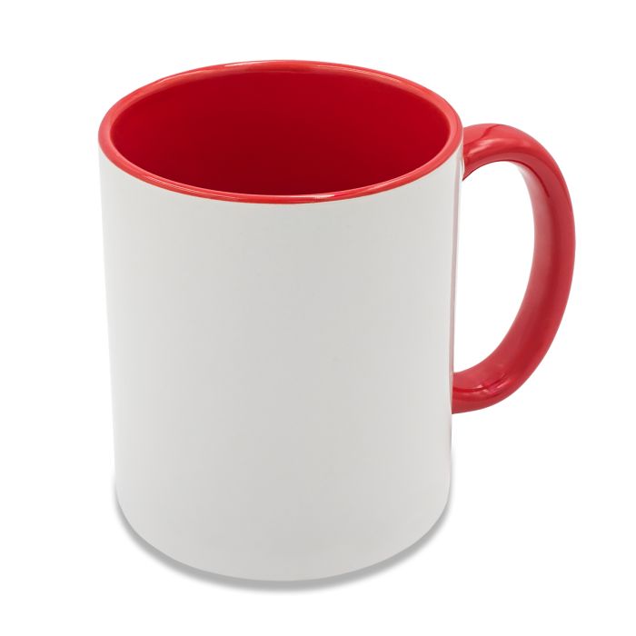 Kubek z powłoką sublimacyjną Gaeta 330 ml, czerwony – Gift Design