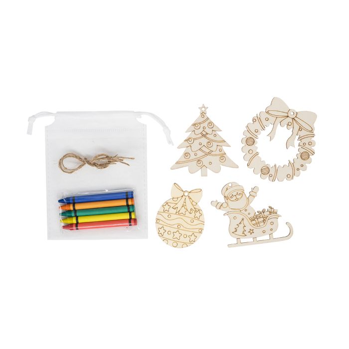 Zawieszki świąteczne Twiggy, beżowy – Gift Design