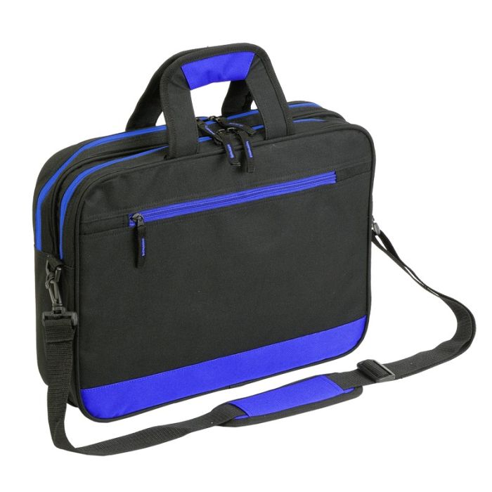Torba na dokumenty Viterbo, niebieski-czarny – Gift Design