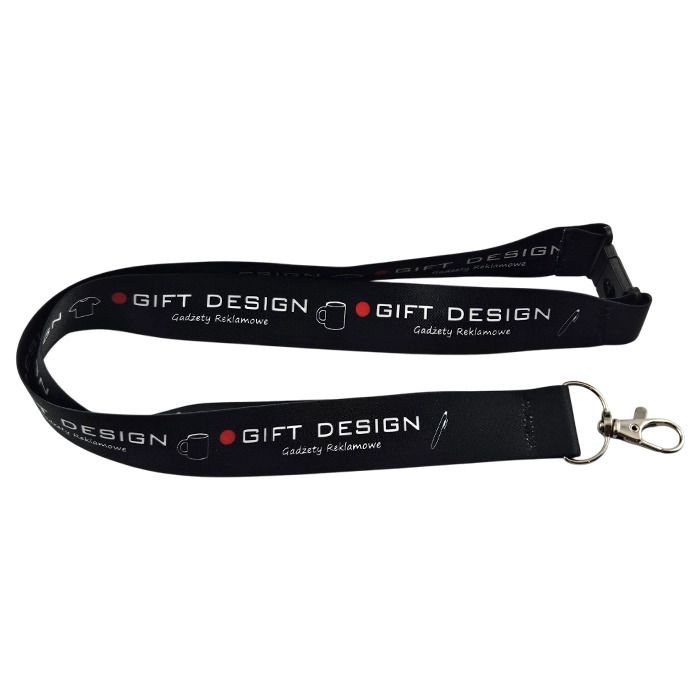 Smycz sublimacyjna 25 mm z bezpiecznikiem – Gift Design