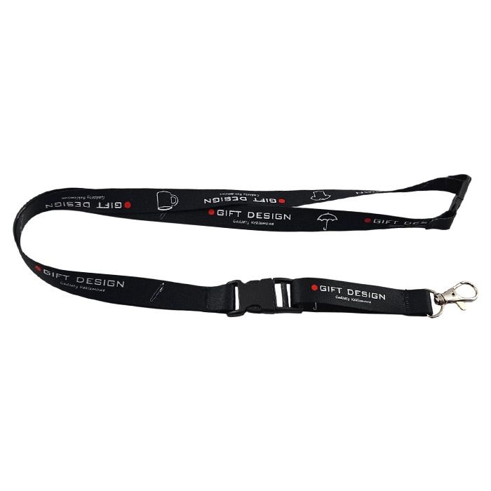 Smycz sublimacyjna 15 mm z klamrą i bezpiecznikiem – Gift Design