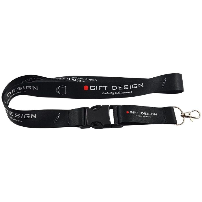 Smycz sublimacyjna 25 mm z klamrą – Gift Design