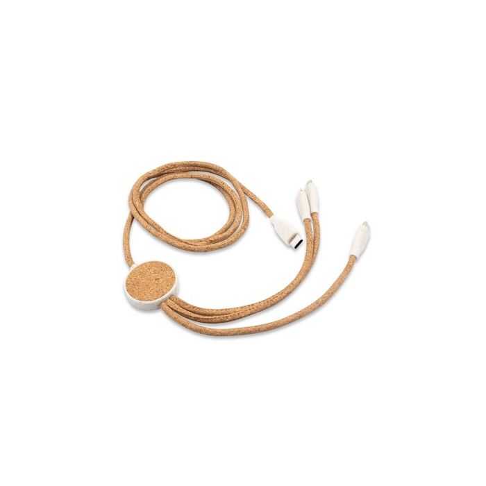 Korkowy kabel do ładowania B'RIGHT | Brent – Gift Design