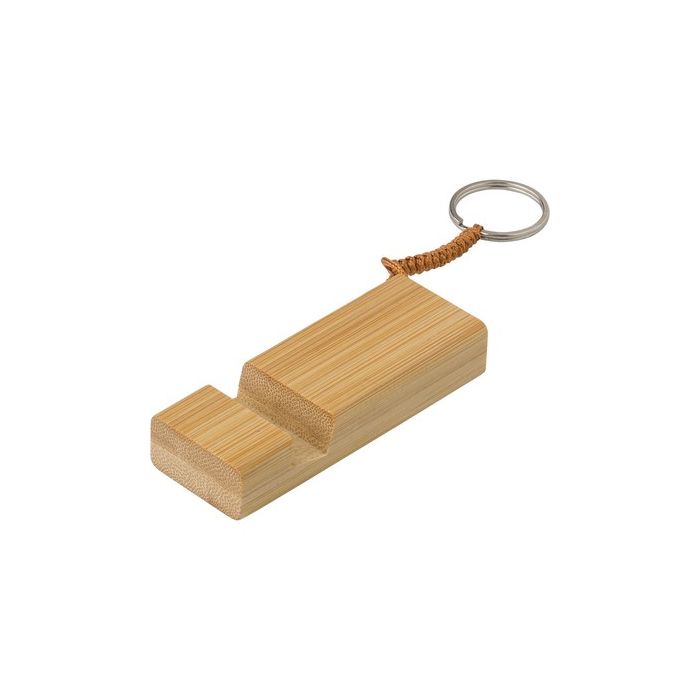 Bambusowy brelok do kluczy, stojak na telefon – Gift Design
